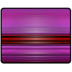 Stripes Line Red Purple Double Sided Fleece Blanket (medium)  by Mariart