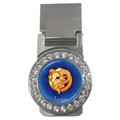 Zodiac Aries Money Clips (cz)  by Mariart