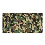 Army Camouflage Satin Wrap Front