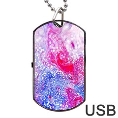 Glitter Pattern Background Dog Tag Usb Flash (one Side) by Nexatart