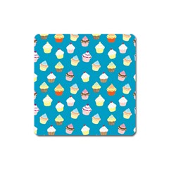 Cupcakes Pattern Square Magnet by Valentinaart