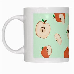 Apple Fruit Background Food White Mugs by Nexatart