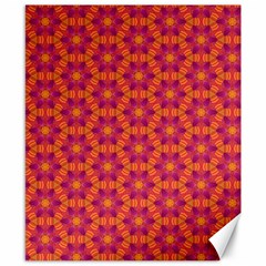 Pattern Abstract Floral Bright Canvas 8  X 10  by Nexatart