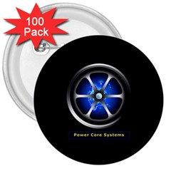 Power Core 3  Button (100 Pack) by linceazul