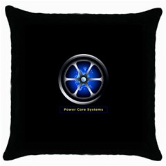 Power Core Throw Pillow Case (black) by linceazul