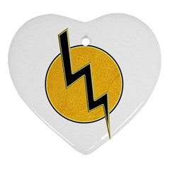 Lightning Bolt Ornament (heart) by linceazul