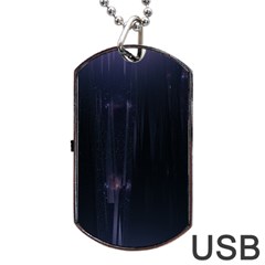 Abstract Dark Stylish Background Dog Tag Usb Flash (one Side) by Nexatart