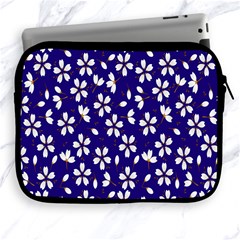 Star Flower Blue White Apple Ipad 2/3/4 Zipper Cases by Mariart