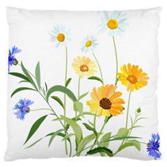 Flowers Flower Of The Field Large Cushion Case (two Sides) by Nexatart