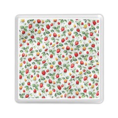 Strawberry Pattern Memory Card Reader (square)  by Valentinaart