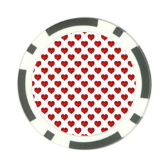 Emoji Heart Shape Drawing Pattern Poker Chip Card Guard by dflcprints