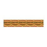 Delicious Burger Pattern Flano Scarf (Mini) Front