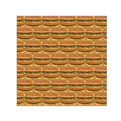 Delicious Burger Pattern Small Satin Scarf (square) by berwies