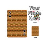 Delicious Burger Pattern Playing Cards 54 (Mini)  Front - Spade5