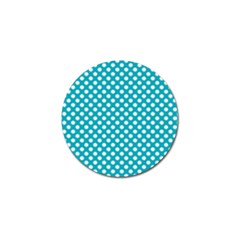 Sleeping Kitties Polka Dots Teal Golf Ball Marker (10 Pack) by emilyzragz