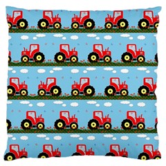 Toy Tractor Pattern Large Cushion Case (one Side) by linceazul