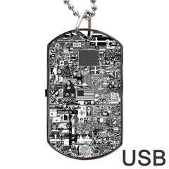 /r/place Retro Dog Tag Usb Flash (one Side) by rplace