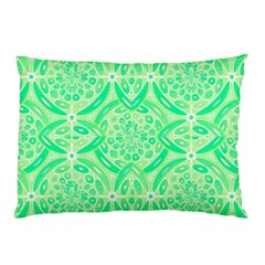 Kiwi Green Geometric Pillow Case by linceazul