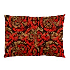 Red And Brown Pattern Pillow Case (two Sides) by linceazul