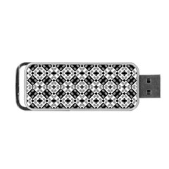 Geometric Modern Baroque Pattern Portable Usb Flash (two Sides) by dflcprints