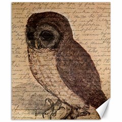 Vintage Owl Canvas 8  X 10  by Valentinaart