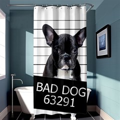 Bad Dog Shower Curtain 36  X 72  (stall)  by Valentinaart