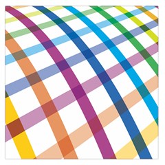 Webbing Line Color Rainbow Large Satin Scarf (square) by Mariart