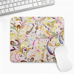 Colorful Seamless Floral Background Large Mousepads by TastefulDesigns