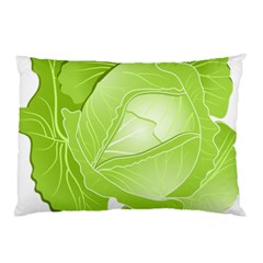 Cabbage Leaf Vegetable Green Pillow Case (two Sides) by Mariart