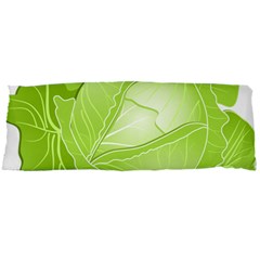 Cabbage Leaf Vegetable Green Body Pillow Case Dakimakura (two Sides) by Mariart