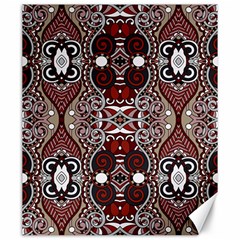 Batik Fabric Canvas 20  X 24   by Mariart