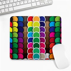 Circle Round Yellow Green Blue Purple Brown Orange Pink Large Mousepads by Mariart