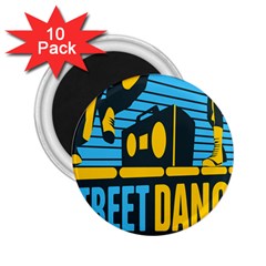 Street Dance R&b Music 2 25  Magnets (10 Pack)  by Mariart