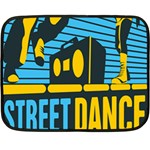 Street Dance R&b Music Double Sided Fleece Blanket (Mini)  35 x27  Blanket Back