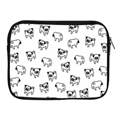 Pug Dog Pattern Apple Ipad 2/3/4 Zipper Cases by Valentinaart