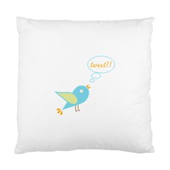 Cute Tweet Standard Cushion Case (two Sides) by linceazul