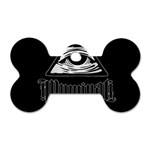 Illuminati Dog Tag Bone (One Side) Front