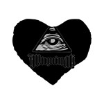 Illuminati Standard 16  Premium Heart Shape Cushions Front