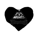 Illuminati Standard 16  Premium Heart Shape Cushions Back