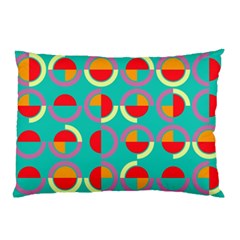 Semicircles And Arcs Pattern Pillow Case by linceazul