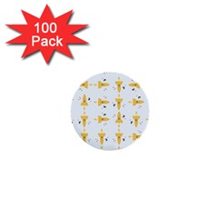 Spaceships Pattern 1  Mini Buttons (100 Pack)  by linceazul