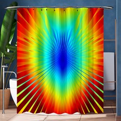 View Max Gain Resize Flower Floral Light Line Chevron Shower Curtain 60  X 72  (medium)  by Mariart