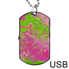 Colors Dog Tag Usb Flash (one Side) by Valentinaart