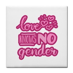 Love Knows No Gender Tile Coasters by Valentinaart