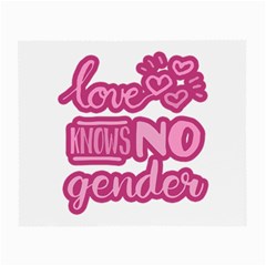 Love Knows No Gender Small Glasses Cloth (2-side) by Valentinaart