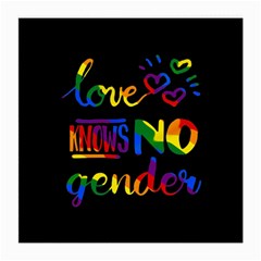 Love Knows No Gender Medium Glasses Cloth by Valentinaart