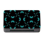 Background Black Blue Polkadot Memory Card Reader with CF Front