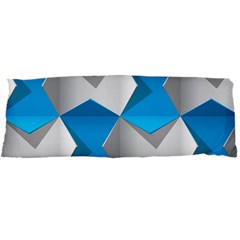 Blue White Grey Chevron Body Pillow Case Dakimakura (two Sides) by Mariart