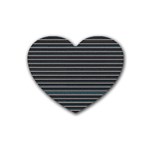 Lines pattern Rubber Coaster (Heart)  Front