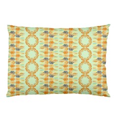 Ethnic Orange Pattern Pillow Case by linceazul